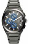 Men's Everett Quartz Stainless Steel Chronograph Watch, Color: Smoke (Model: FS5830)