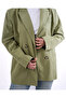 Rahat Kesim Haki Blazer Ceket - 2