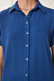 Women's Cobalt Blue Short Sleeve Ayrobin Shirt En00639 - 4