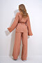 Women's Powder Wrinkled Look Blazer Jacket Bottom Top Suit Alc-X12433 - 15
