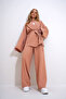 Women's Powder Wrinkled Look Blazer Jacket Bottom Top Suit Alc-X12433 - 7