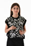 Leopard Patterned Bow Girl's Knitwear Sweater - 2