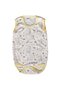 Yellow Animal Patterned Unisex Bodysuit - Ribbed Strap - 2