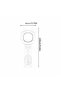 مروحة هومجيك صغيرة قابلة لإعادة الشحن عبر USB بدون شفرات JD0069BL-WSQ باللون الأزرق/الأسود - 3