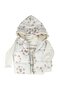 Baby Girl Ecru Brown Floral Print Inflatable Vest Set of 3 - 6