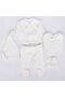 Ecru 5-Piece Unisex Hospital Discharge Set - with Tie-Up Hat - 3