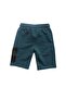 Boy's Green Cargo Pocket Combed Cotton Capri Shorts - 4