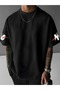 NO RISK NO STORY Men's Streetwear Graphic T-Shirt - Bold Letter Printed Relaxed Fit Comfortable T-Shirt - 2