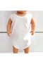 White Strap Snap-Snap Badi Bodysuit - 6