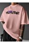 Men's Oversized Graphic T-Shirt - "Campbrastcooperation" Bold Letters, Loose Fit, Round Neck - 5