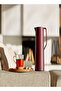 ​Emsa Motiva Vacuum Jug, 1L, Wine Red – Nordic Design, Quick Press Closure, 12h Hot & 24h Cold - 4