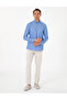 Blue Oxford Slim Fit Easy-Iron Shirt 50306996 -Vr036 - 4