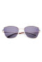 Polarized Sunglasses Gold Frame Gradient Grey Mirror Lens 59mm - LC1202C03 - 5