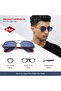 Polarized Sunglasses Gradient Blue Frame Grey Mirror Lens 47mm - LC1220C02 - 8
