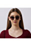 Polarized Sunglasses Gold Frame Gradient Brown Mirror Lens 55mm - LC1207C01 - 6