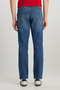 Texas Slim Fit Slim Fit Slim Fit Regular Waist Slim Leg Dark Blue Cotton Stretch Jean Denim Pants - 4