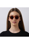Polarized Sunglasses Brown Frame Brown Tortoise Mirror Lens 48mm - LC1216C02 - 6