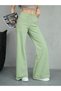 Water Green Wide Leg Jeans Trousers - 7