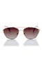 Polarized Sunglasses Rosegold Frame Gradient Brown Mirror Lens 56mm - LC1210C02