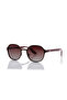 Polarized Sunglasses Matte Brown Frame Gradient Brown Mirror Lens 51mm - LC1211C02 - 2