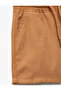 Viscose Shorts with Belted Waist and Pocket Detail - 3