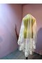 Wide Short Guipure Veil - 4
