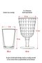Allegra Dark Green Set of 6 Goblet Glasses 750 ml Acrylic Material - Not Glass Shatter-Resistant - 4