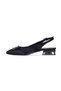 Pia2 Black Satin Women's Ballerina Shoes - 2