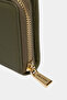 3802 Genuine Real Leather Small Women's Wallet Flother Green - 5