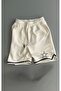 Unisex Star Printed Leg Strip Shorts New Season New Model