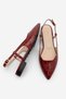 Women's Pointed Toe Open Back, Red Croco Daily Nakshtana Shield Atkashi Southern Arrow - 8