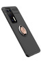 Huawei P40 Case Range Silicone with Ring - Black-Gold Zngzr - 2