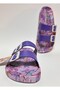 Non-Slip Anatomic Sole Powder Double Band Without Buckle Women's Home Street Guest and Wet Floor Slippers - 3
