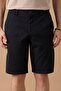 Men's Elastic Waist Relaxed Cut Navy Blue Shorts - 3