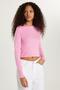Women's Slim Fit Slim Fit Crew Neck Pink Blouse - 2