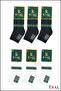 6 Pairs of Men's Bamboo Booties Seamless Gift Boxed Socks - 5