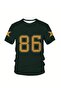 Men's Plus Size 3D Digital Printed Casual Sports Jersey T-Shirt - Green, Yellow - 5
