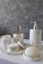 Gold Patterned Bathroom Set - 3