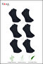 6 Pairs of Men's Bamboo Booties Seamless Gift Boxed Socks - 5