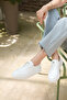 Talivina White Women's Laceless Genuine Leather Sneaker Daily Shoes - 2