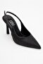 Roya Black Stone Pointed Toe Women's Heeled Shoes - 3