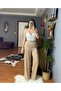 Single Trousers-Self Patterned Satin Single Trousers - 3