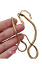 Stainless Steel (316L) Herringbone Gold Color Chain Gift Necklace - 3
