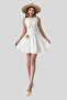 Zero-Neck Sleeveless Mini Scallop Women's Graduation & Evening Dress 175 - 7
