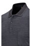 Men's Polo Neck Pocket Classic Fit Smoked T-Shirt - 5114 - 4