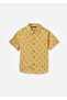 Boy's Printed Shirt Yellow-Green 6138 - 2