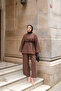Women's Basic Linen Suit Brown