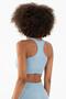 Slimfit Women's Tank Top Collar Blue Bra - 4