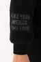 Comfort Women's Hooded Black Sweatshirt - 5