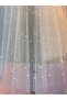 1.5 Meter Short White Pearl Embroidered Veil - 5